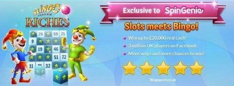 Slingo Riches Spin Genie Free Spins No Depsit