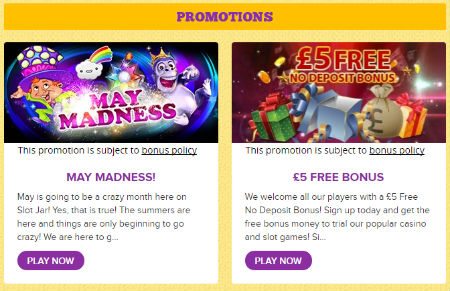 Slot Jar Casino Games