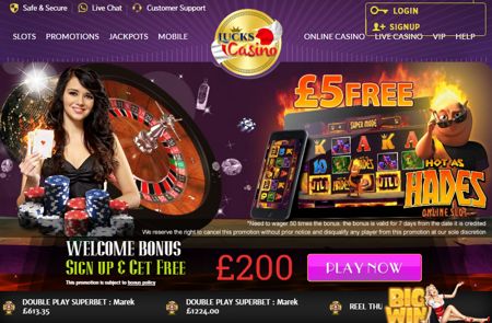 lucks casino welcome bonus