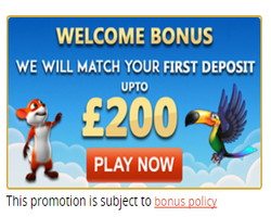 online casino deposit match welcome bonus