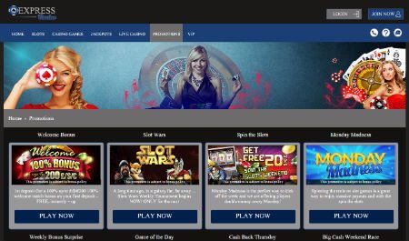 Express Casino Mobile Slots Free Bonus