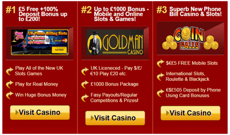 Top Casino Bonuses At Casino Phone Bill